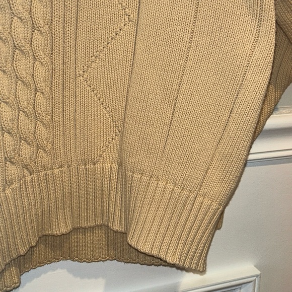 GANT Men's Size XLCable Knit Crewneck Pullover Sweater soft yellow - Picture 7 of 14